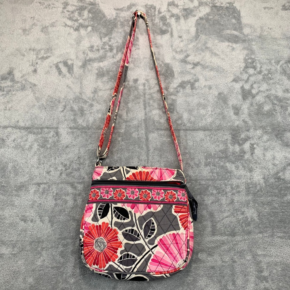Vera Bradley Crossbody Bag Cheery Blossom Floral Quilted Lightweight Purse